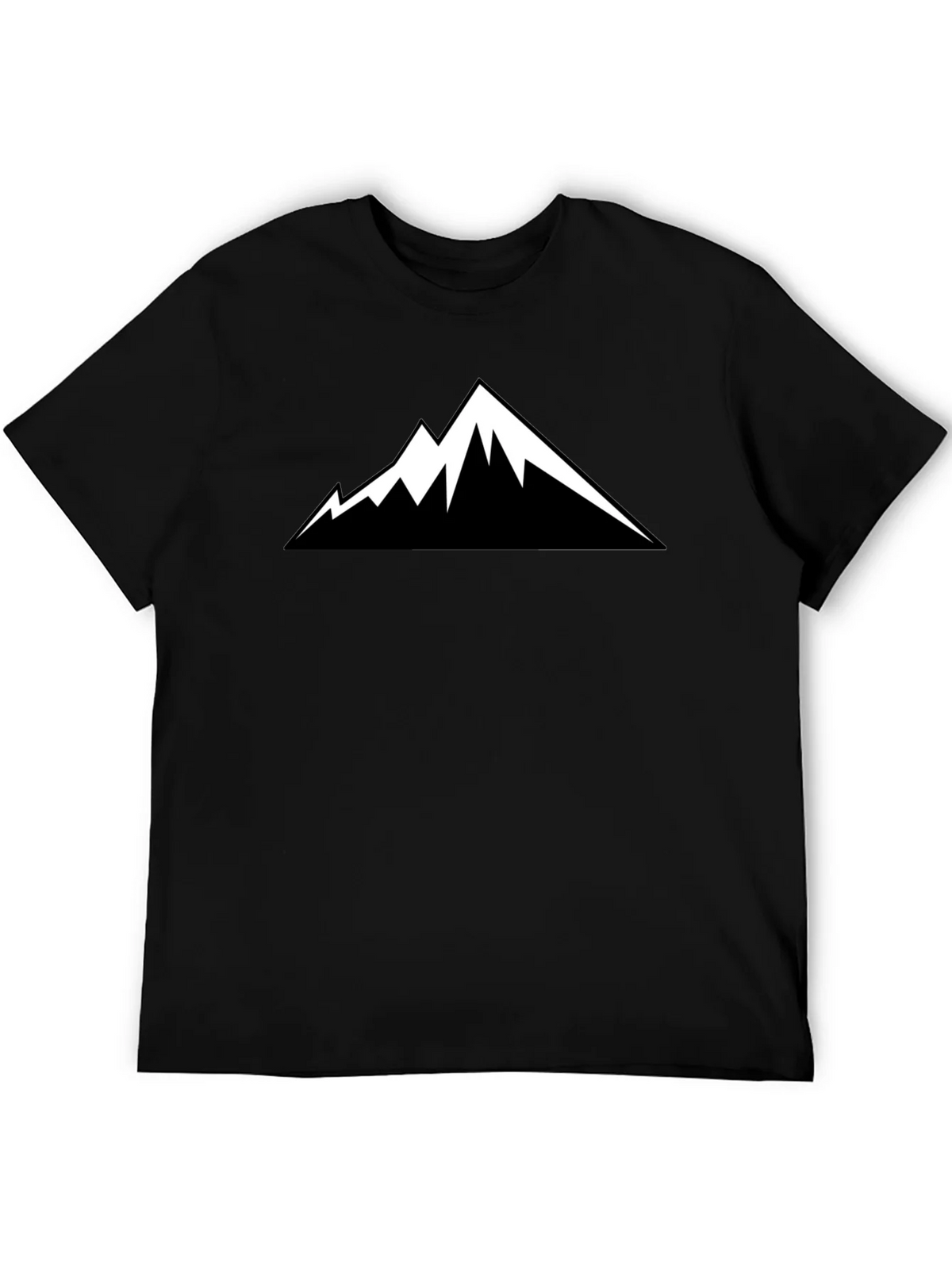 Mountain Peak Graphic Tee - Black Short Sleeve Shirt product image 4
