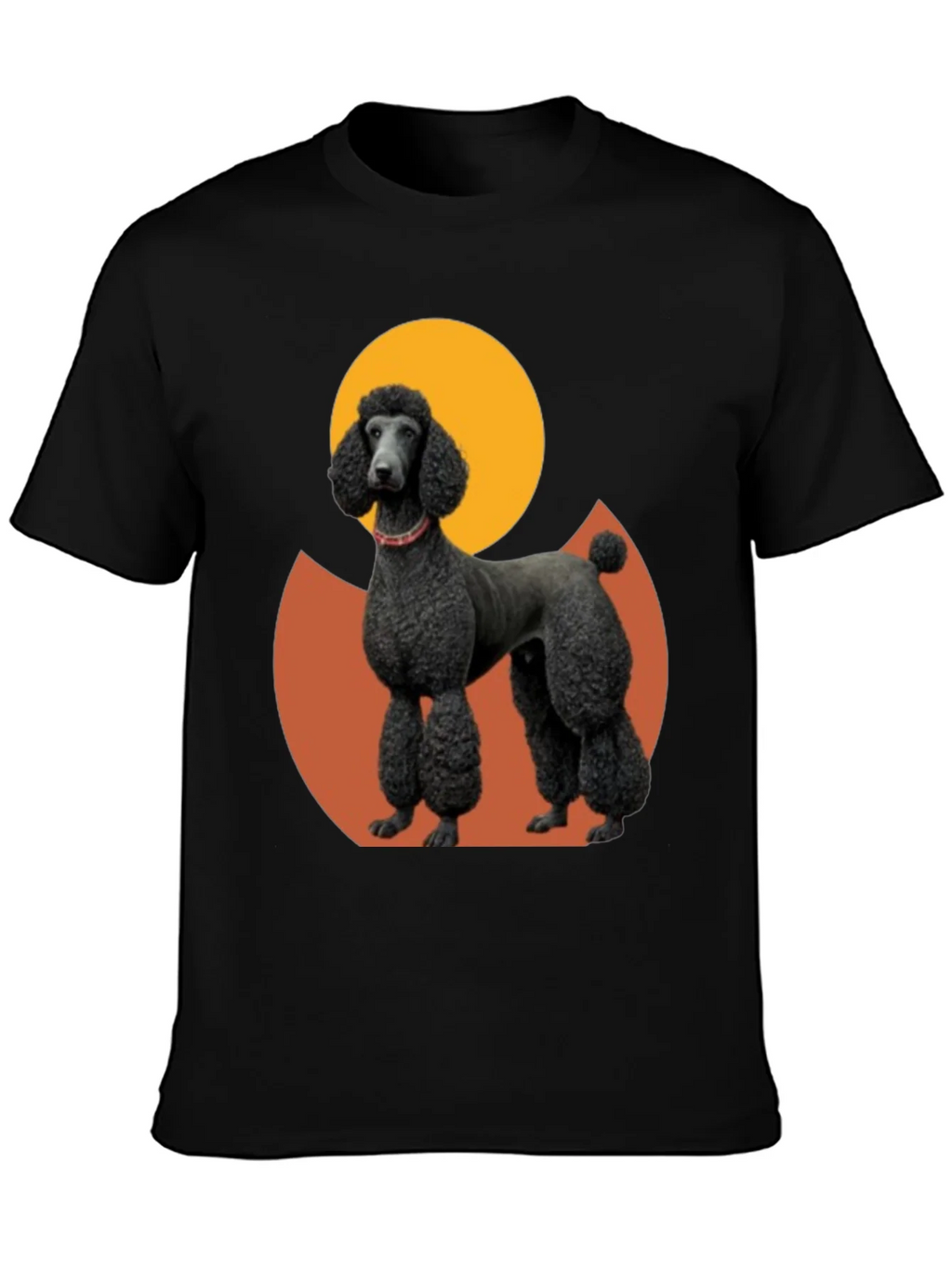 Poodle Graphic Tee - Black Cotton Blend product image 3