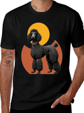 Poodle Graphic Tee - Black Cotton Blend product image 1