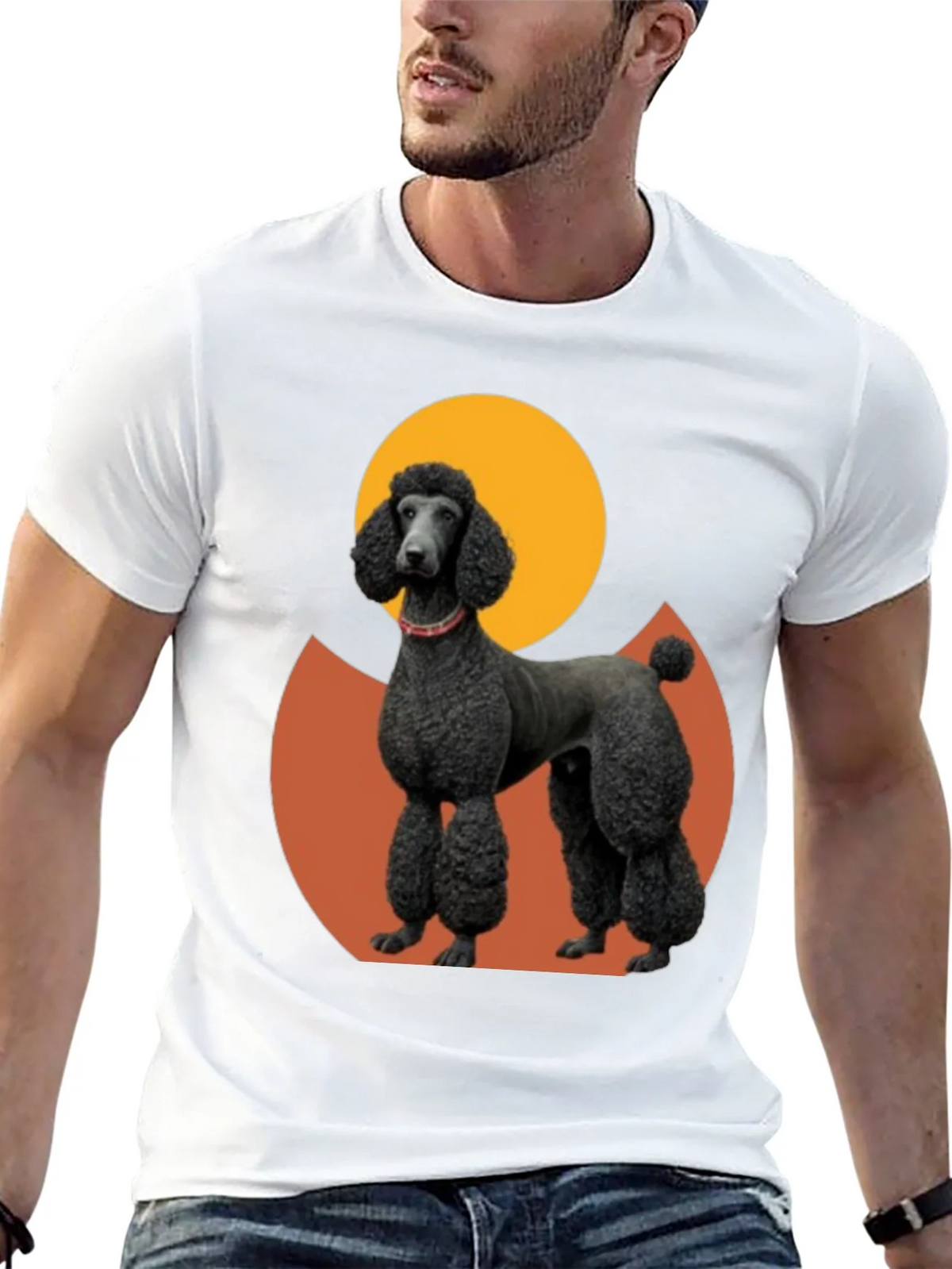 Poodle Graphic Tee - Black Cotton Blend product image 12