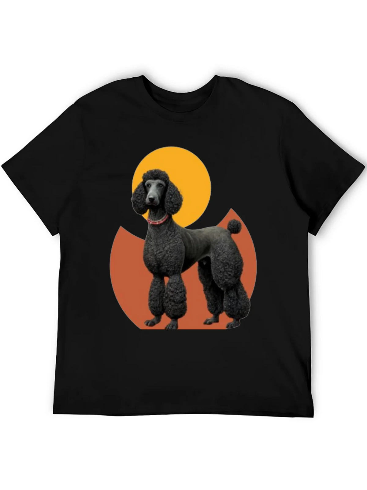 Poodle Graphic Tee - Black Cotton Blend product image 5
