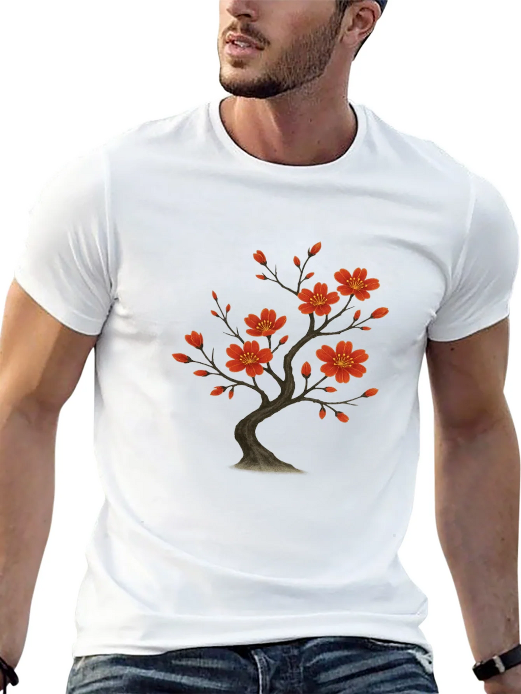 Blossom Tree Graphic Black T-Shirt product image 9