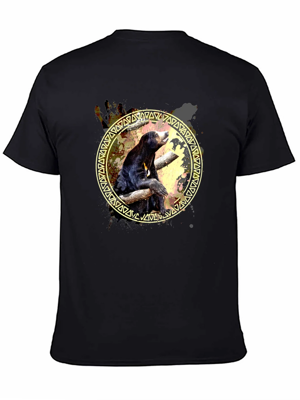 Sun Bear Graphic Print Tee - Black product image 4