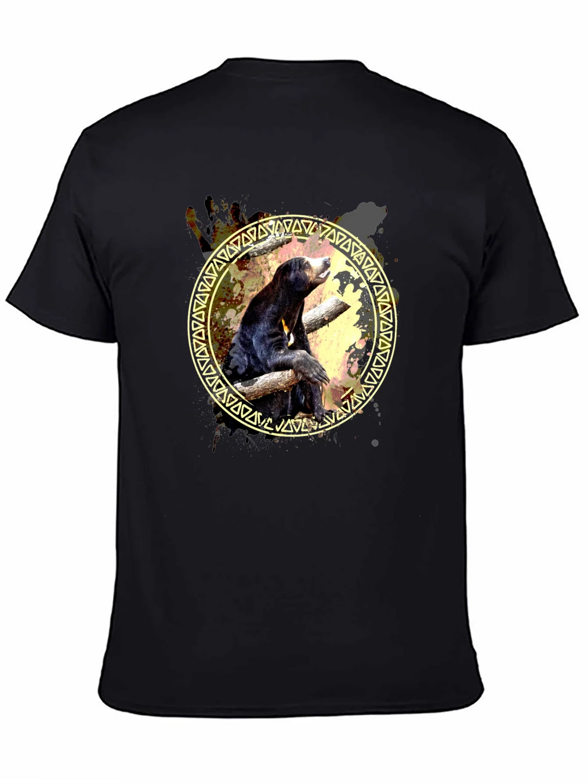 Sun Bear Graphic Print Tee - Black product image 4