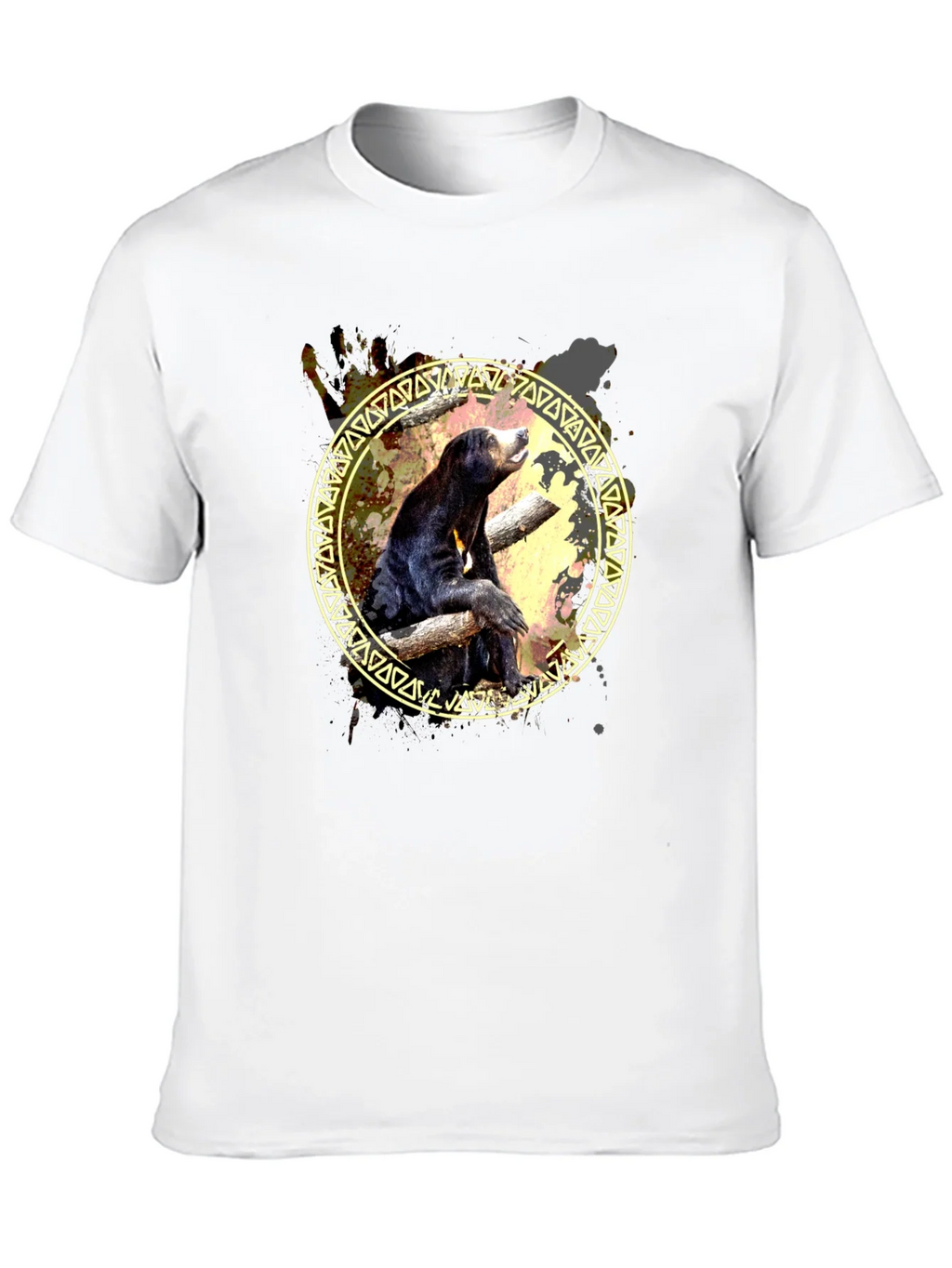 Sun Bear Graphic Print Tee - Black product image 9