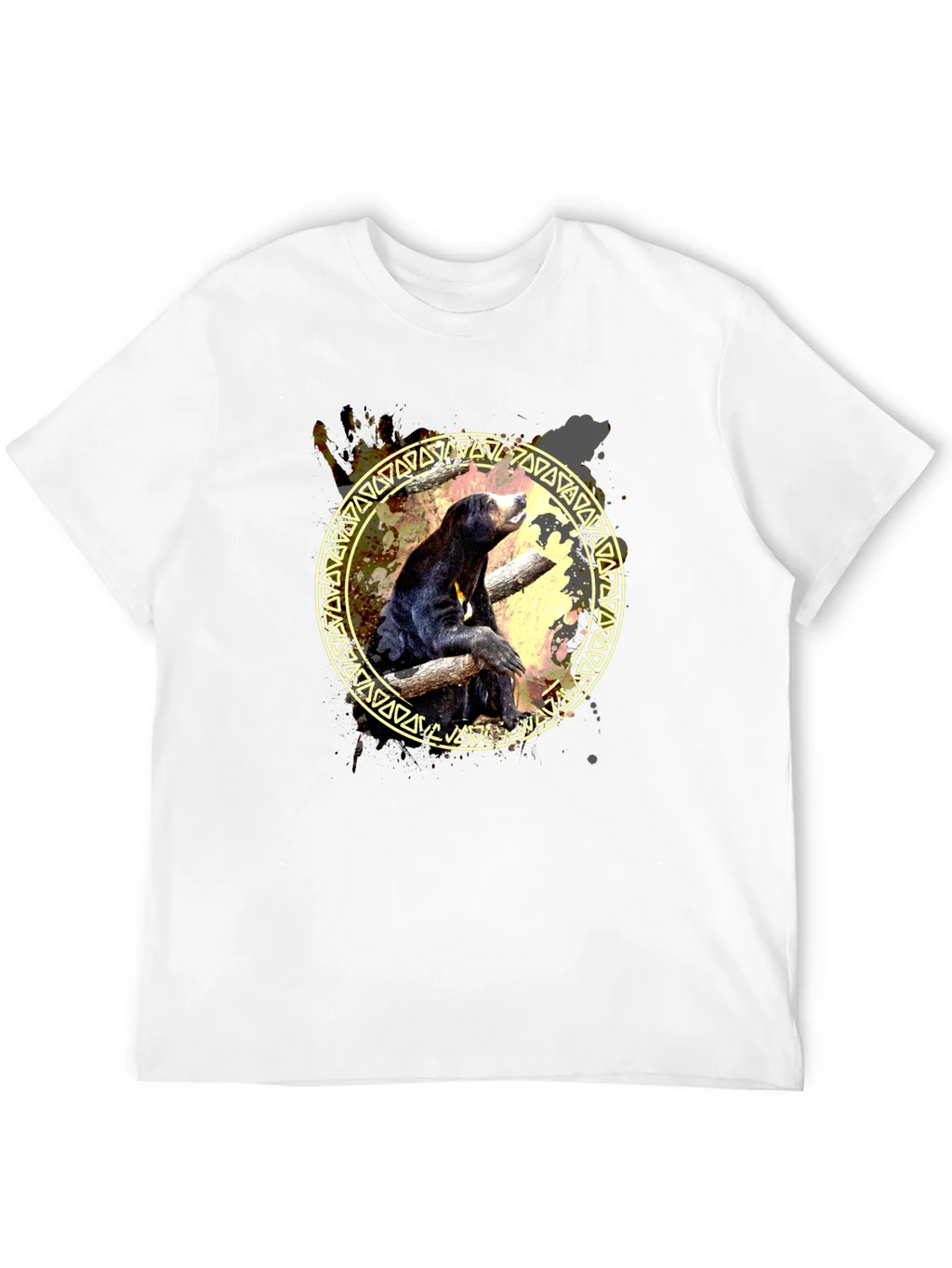 Sun Bear Graphic Print Tee - Black product image 11