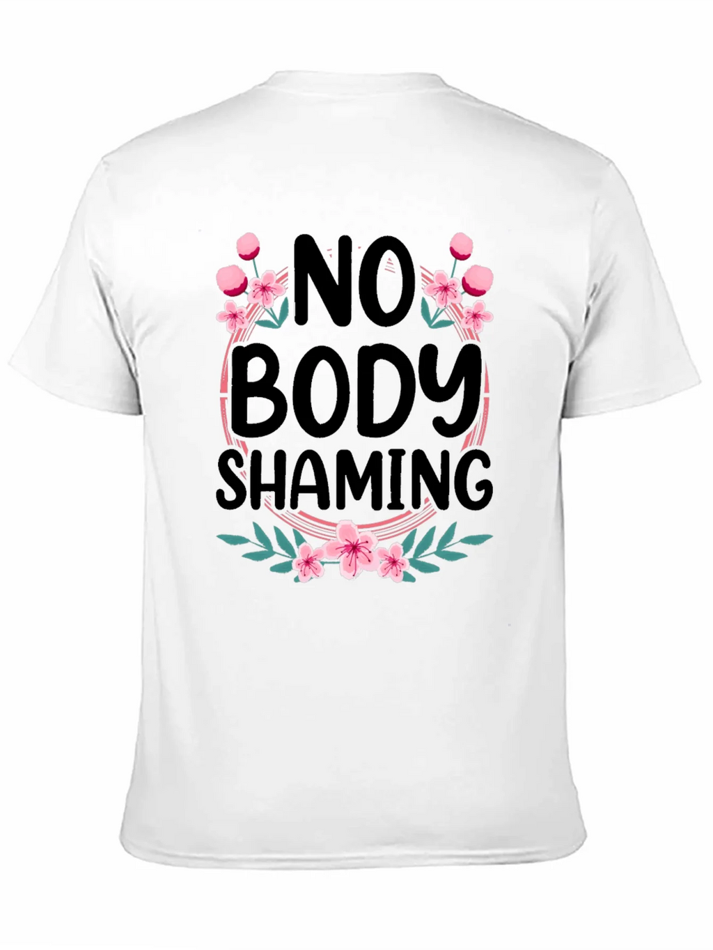 No Body Shaming Floral Graphic Tee product image 2