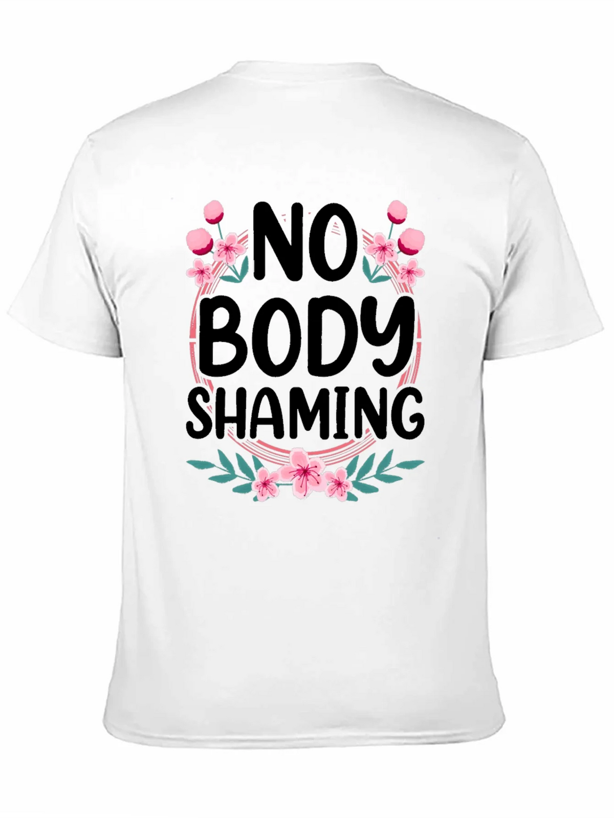 No Body Shaming Floral Graphic Tee product image 2