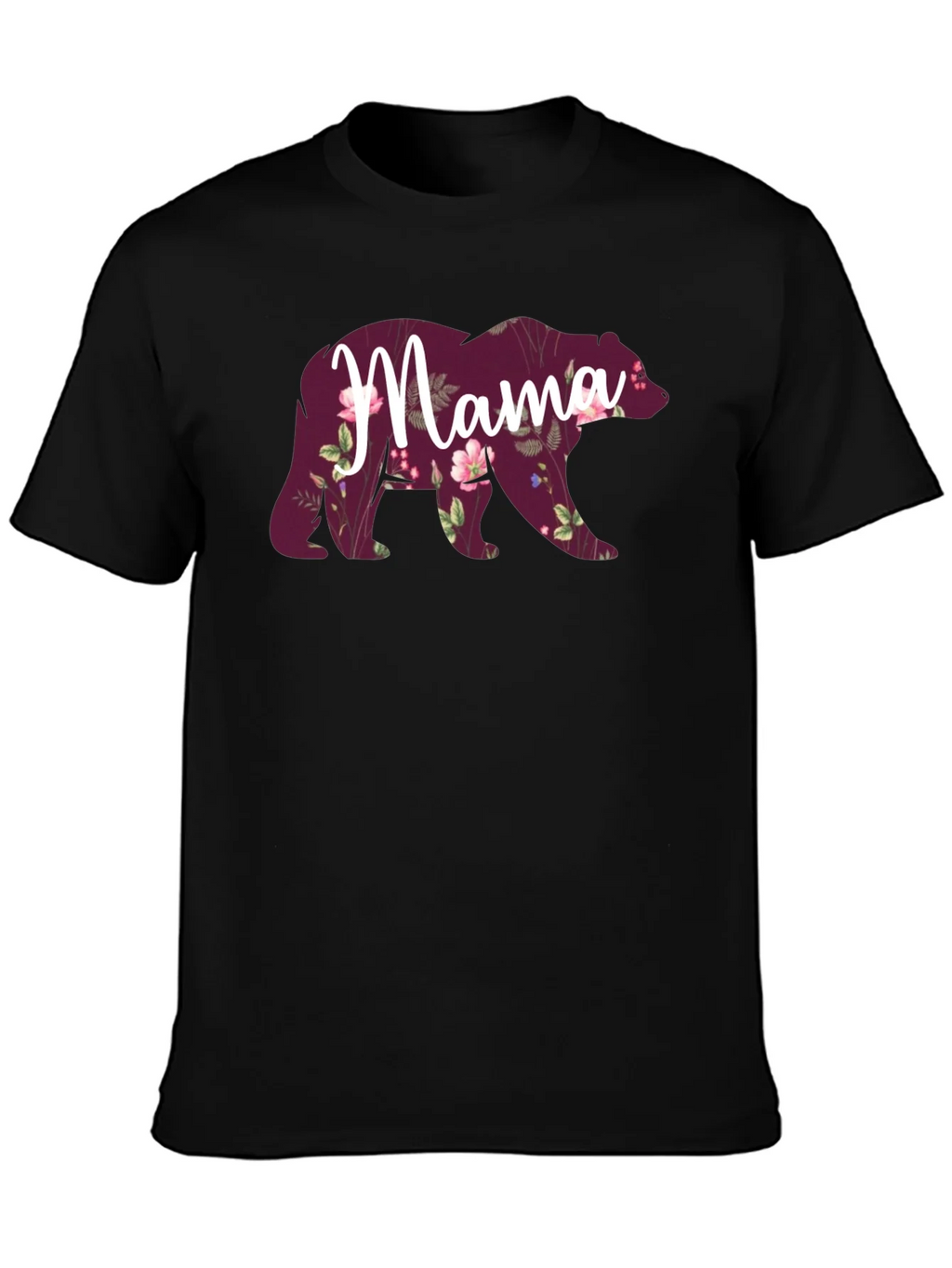 Mama Bear Floral Graphic Tee - Comfortable Cotton Blend product image 3