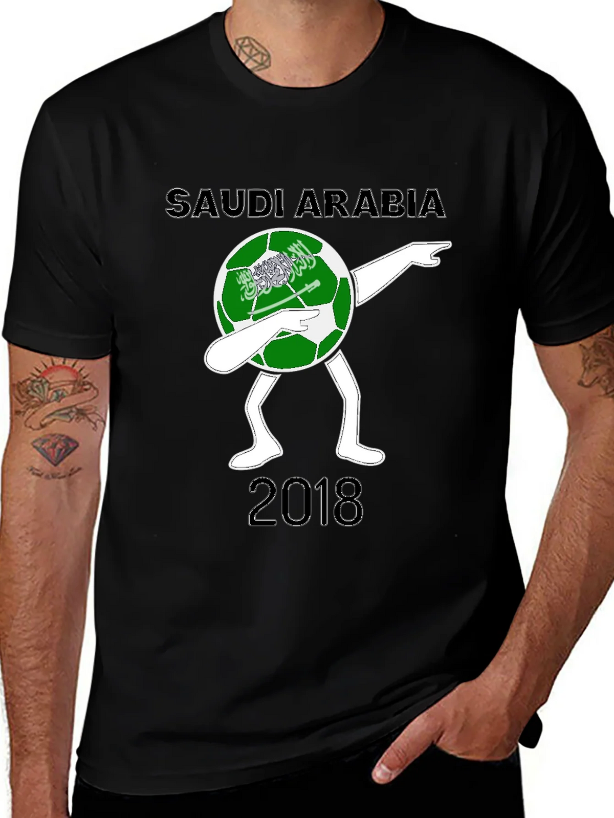 Saudi Arabia Soccer Dab 2018 Graphic Tee product image 1