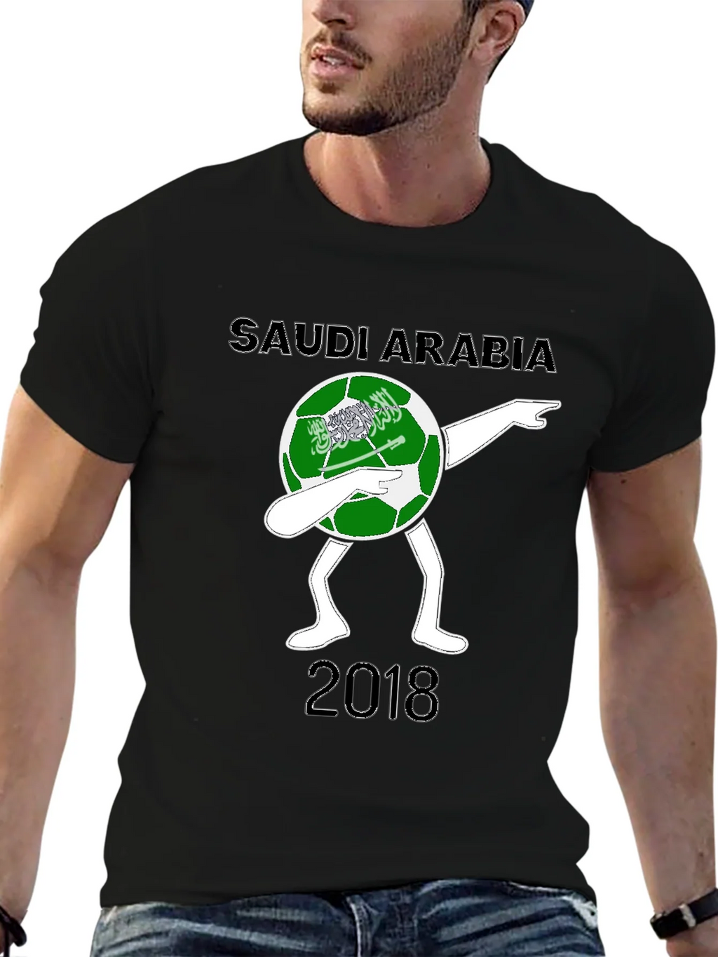 Saudi Arabia Soccer Dab 2018 Graphic Tee product image 3