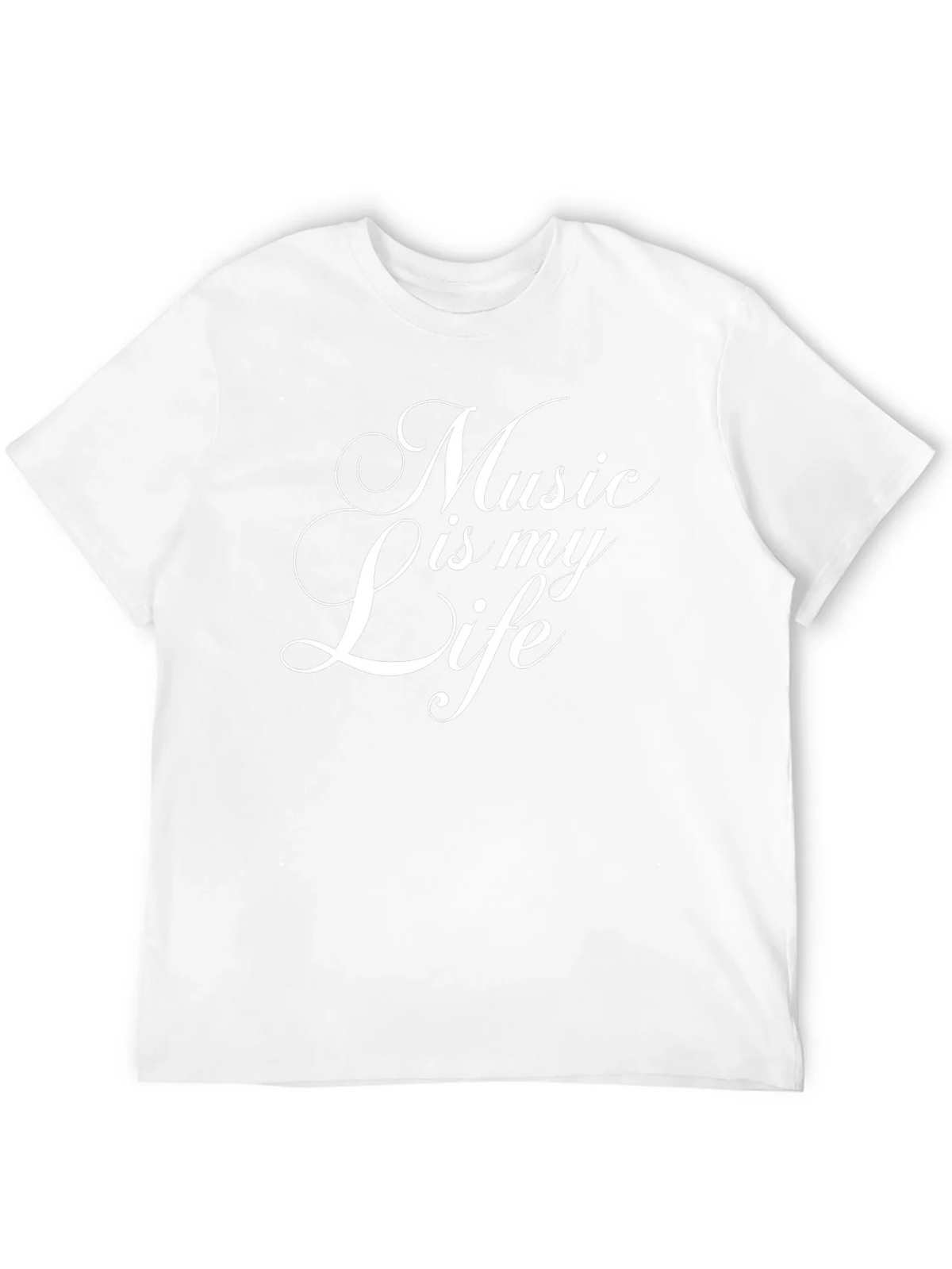 Music is my Life Black T-Shirt product image 7