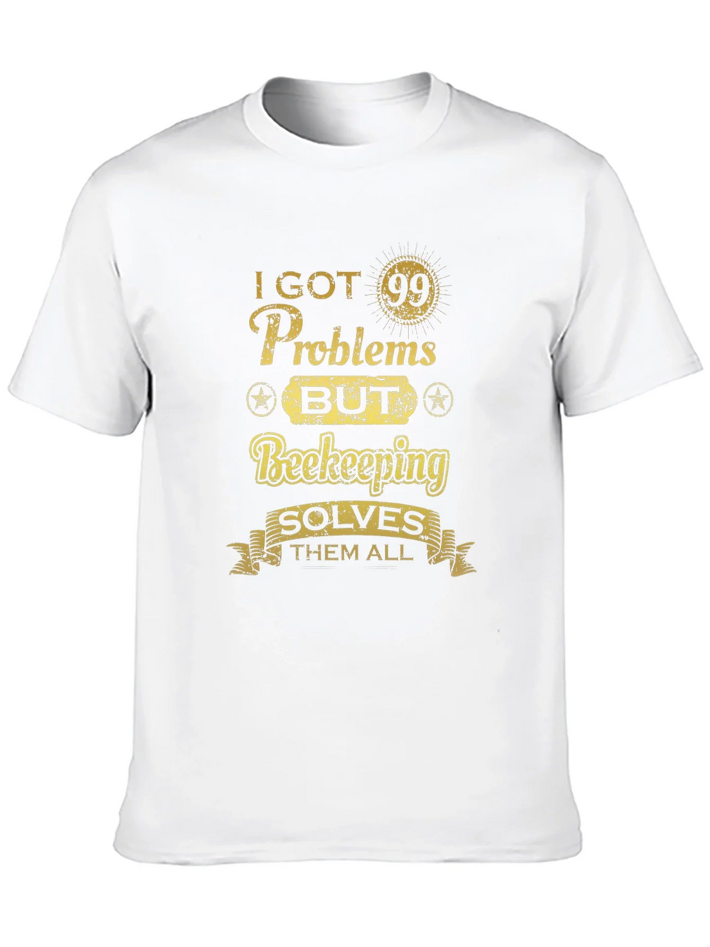 Beekeeping Solves All T-Shirt - Mens Black Tee product image 9