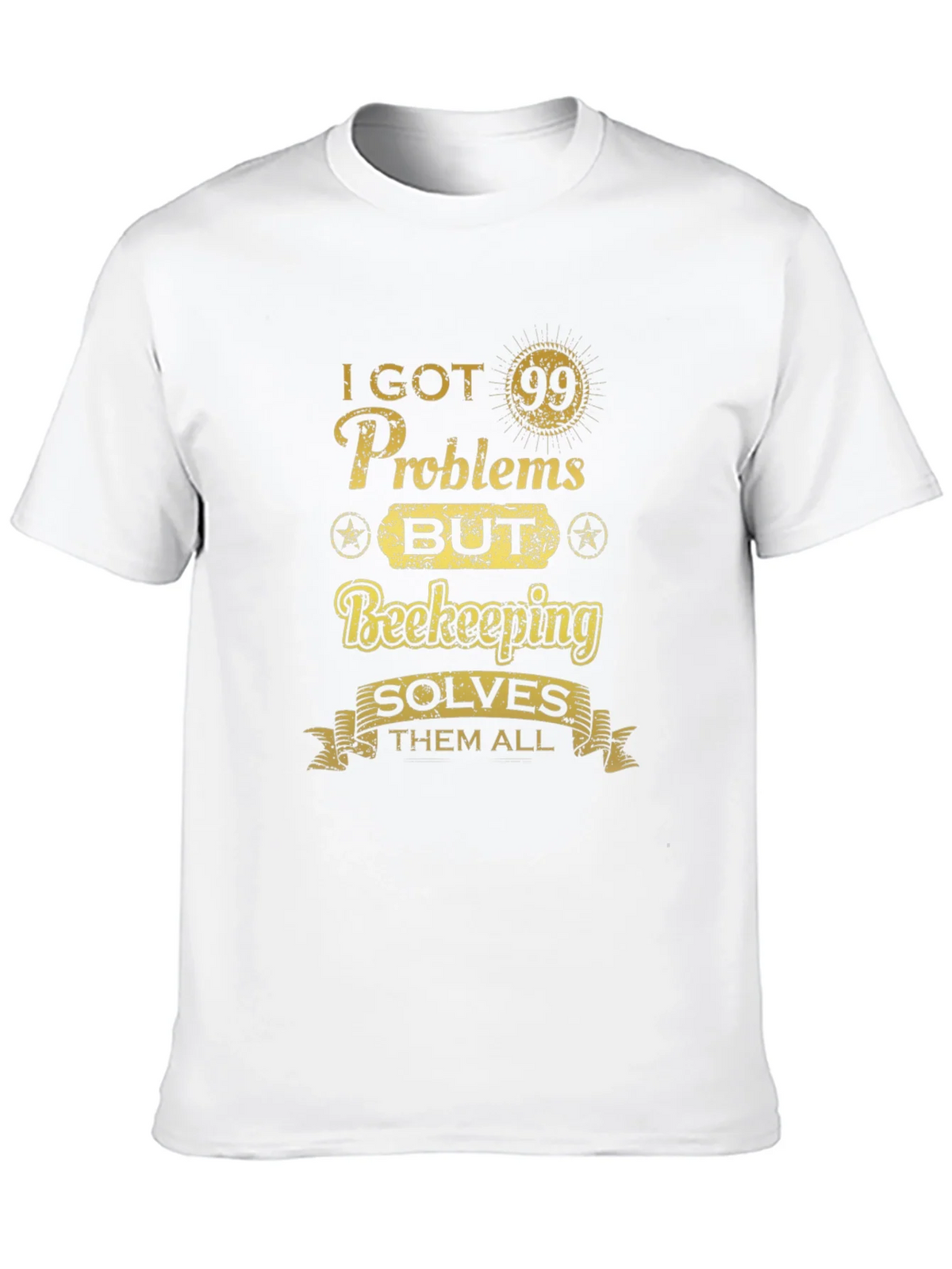 Beekeeping Solves All T-Shirt - Mens Black Tee product image 9