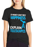 Happiness Telescopes Graphic Tee - Astronomy Lover product image 1