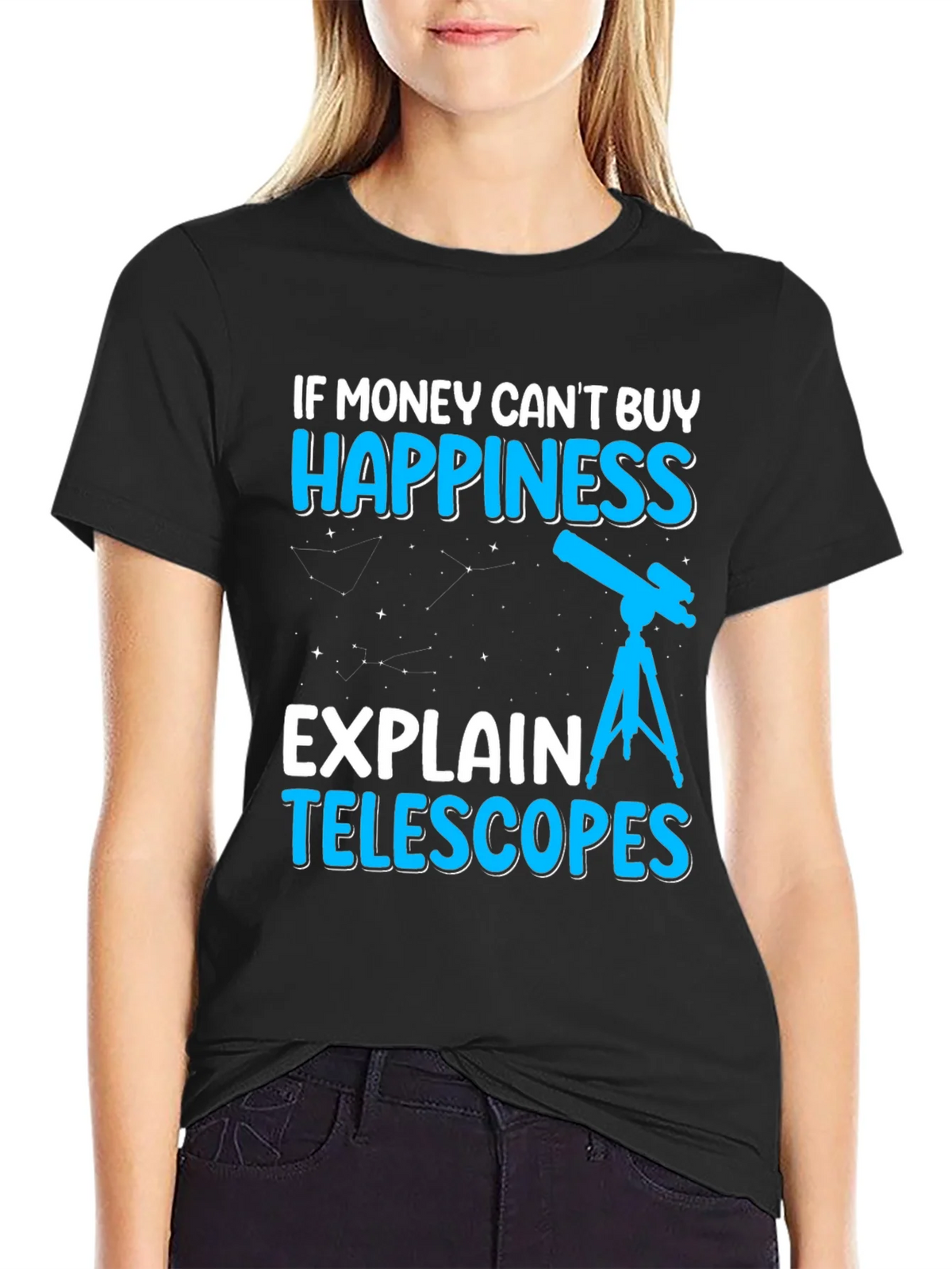 Happiness Telescopes Graphic Tee - Astronomy Lover product image 1