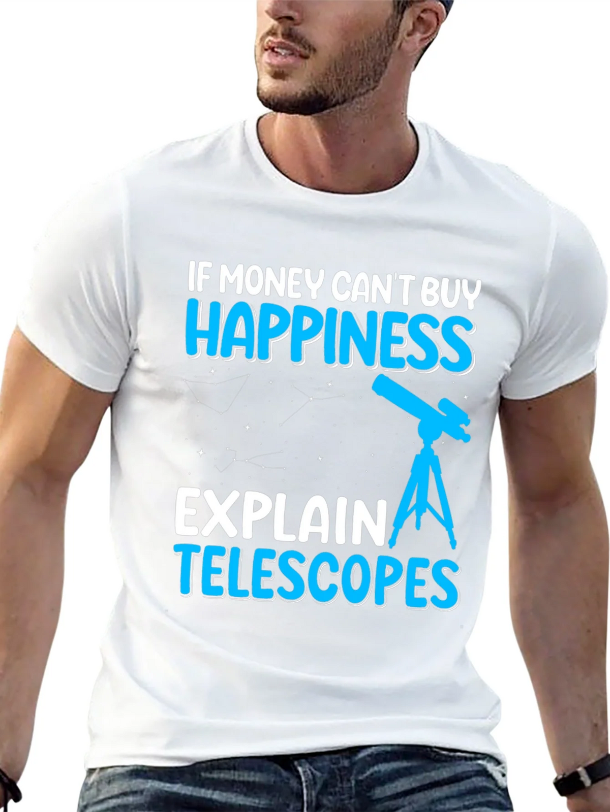 Happiness Telescopes Graphic Tee - Astronomy Lover product image 10