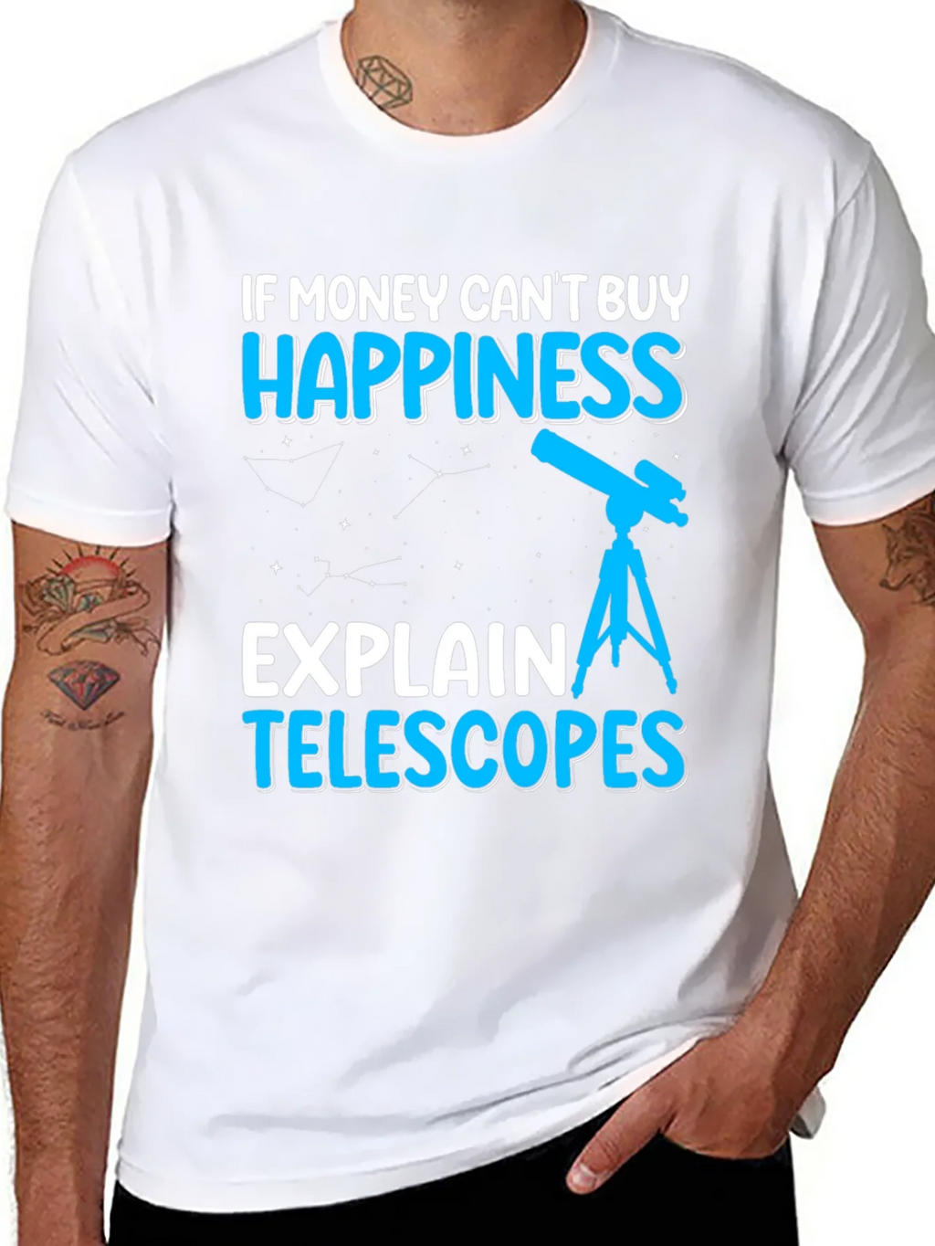 Happiness Telescopes Graphic Tee - Astronomy Lover product image 5