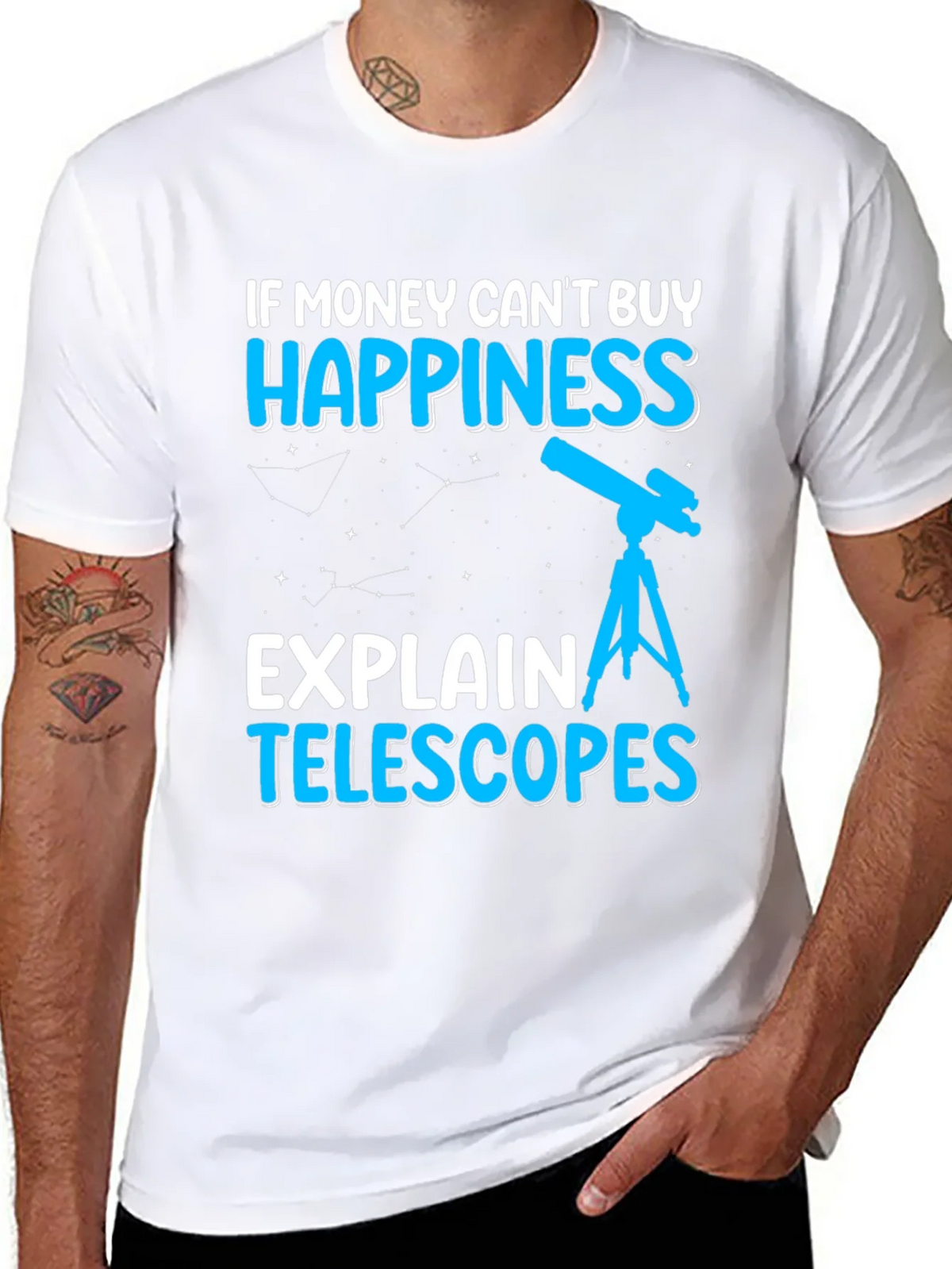 Happiness Telescopes Graphic Tee - Astronomy Lover product image 5