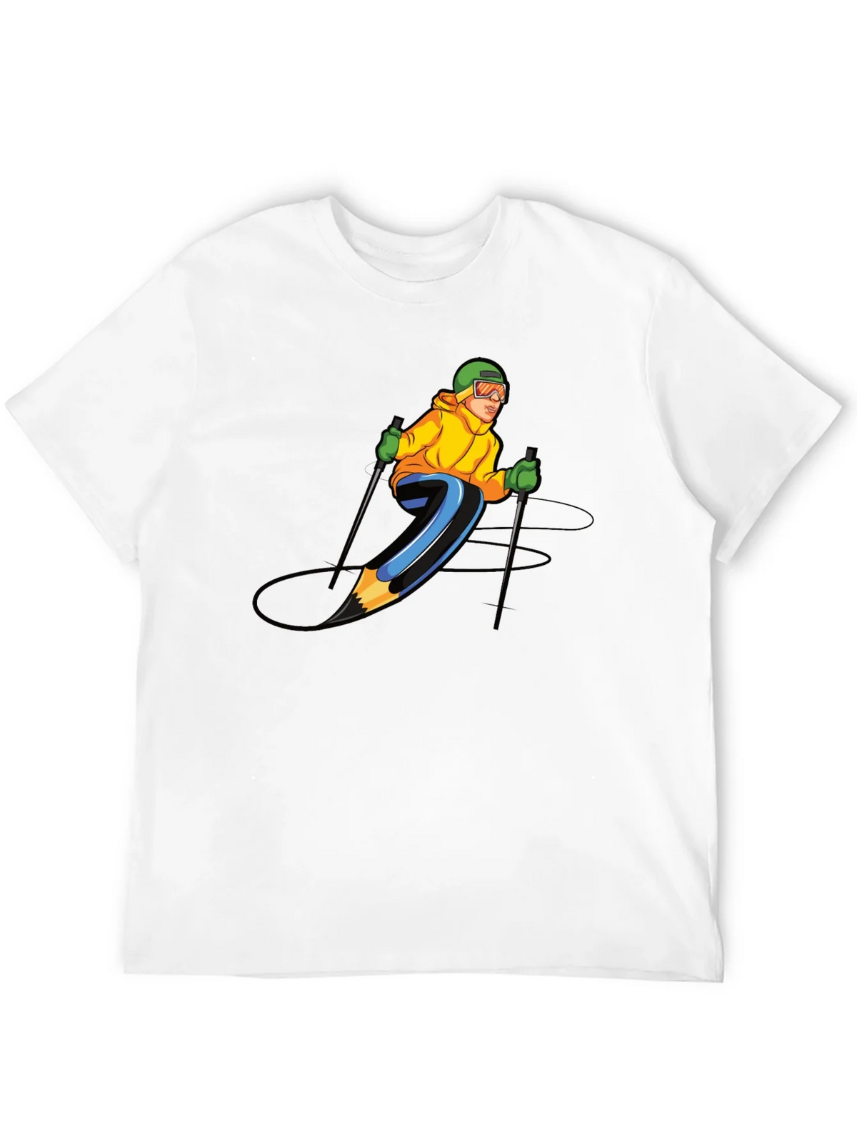 Skiing Pencil Graphic T-Shirt product image 11