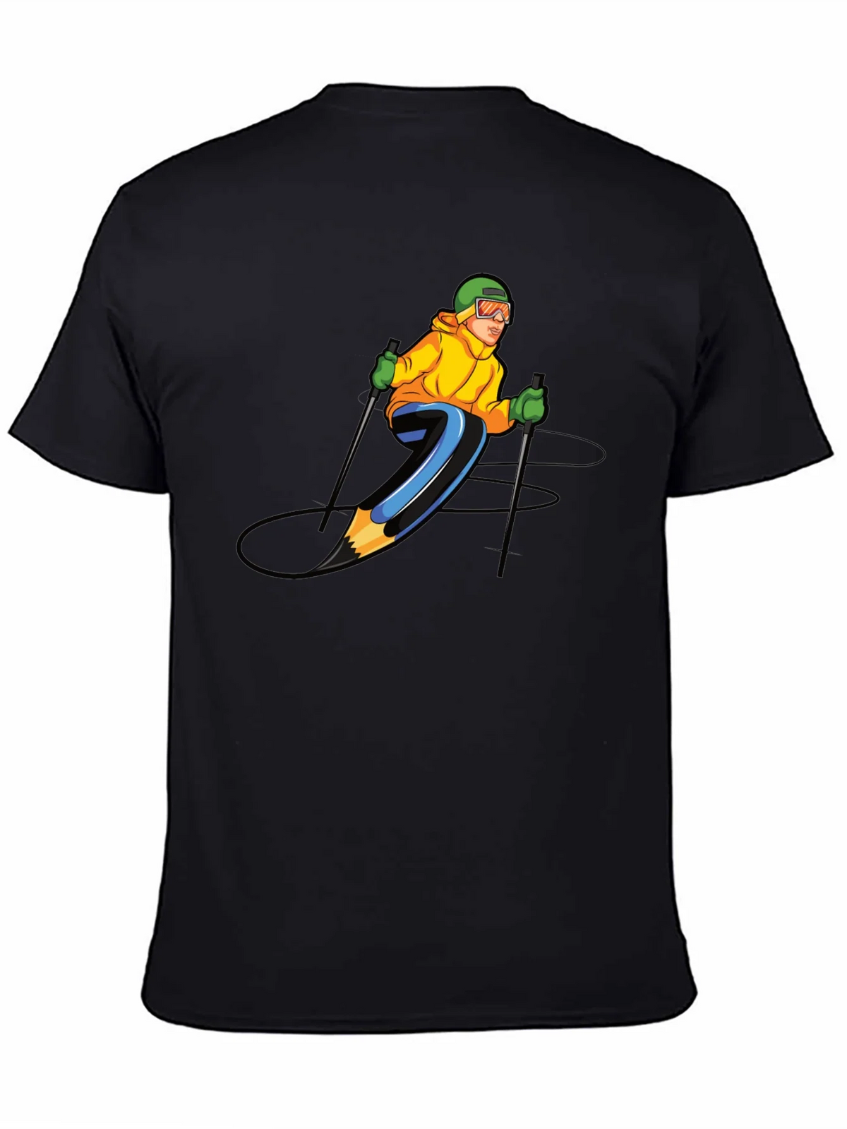 Skiing Pencil Graphic T-Shirt product image 4