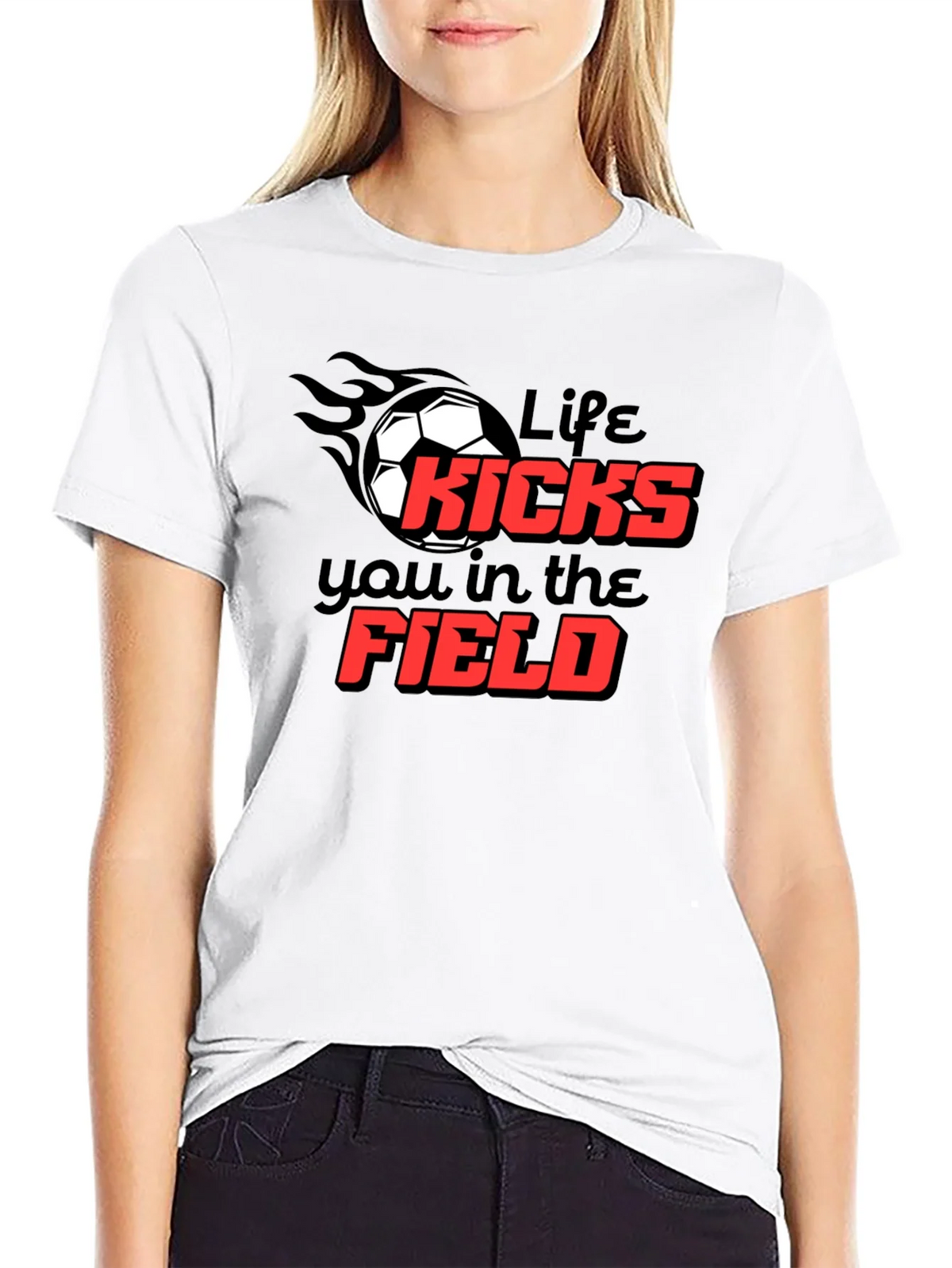 Life Kicks You T-Shirt product image 7