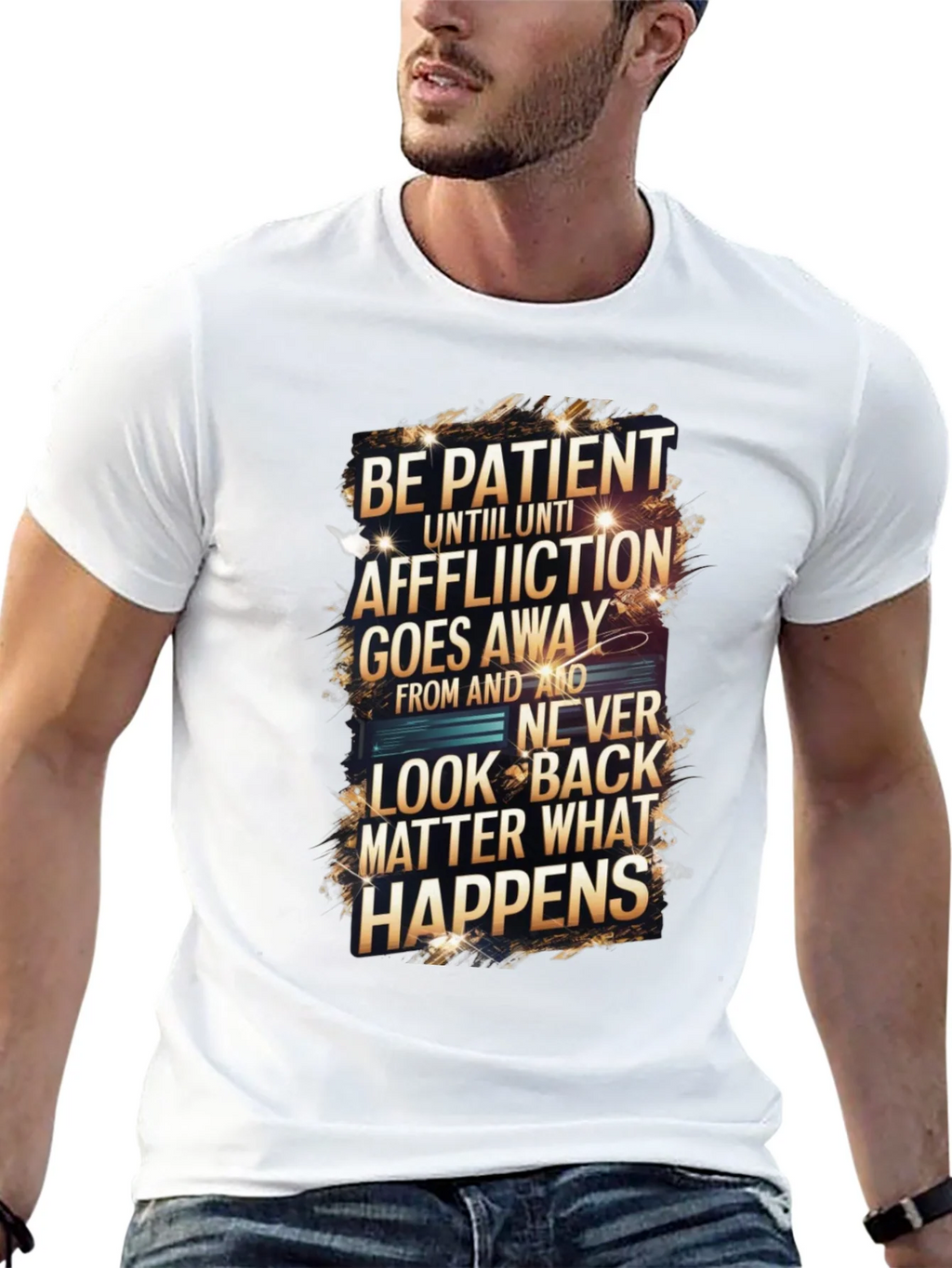 Be Patient Graphic Print Black T-Shirt product image 12