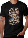 Be Patient Graphic Print Black T-Shirt product image 1