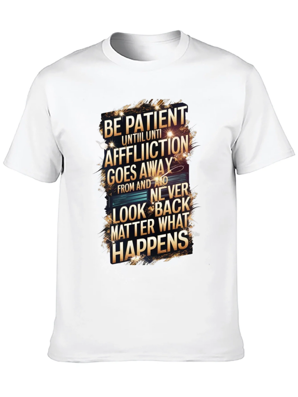 Be Patient Graphic Print Black T-Shirt product image 9