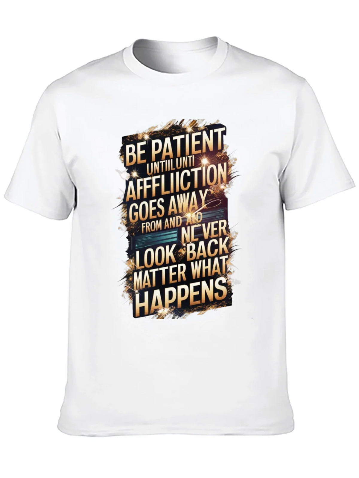 Be Patient Graphic Print Black T-Shirt product image 9