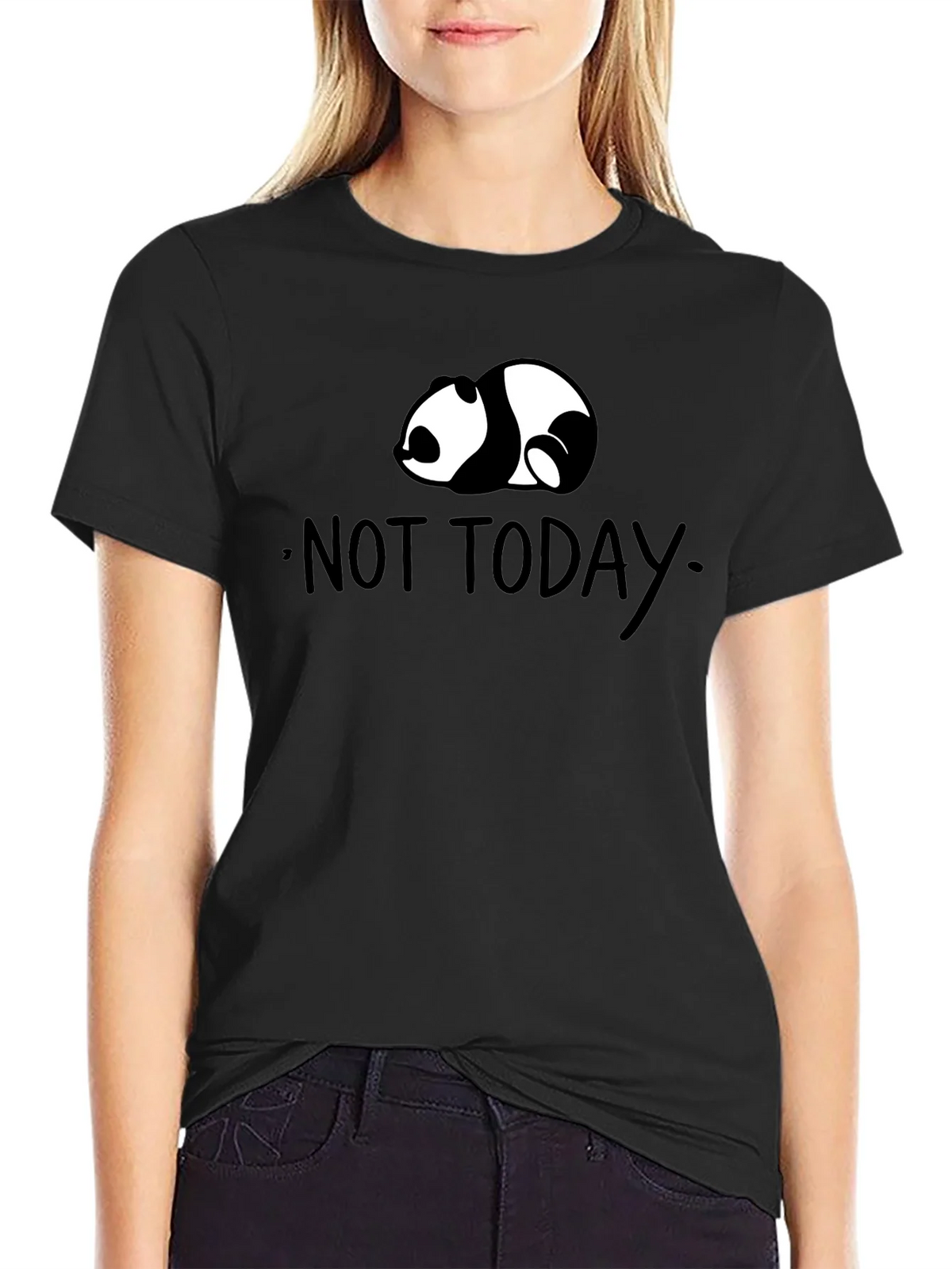 Not Today Panda T-Shirt - Lazy Day Comfort product image 2