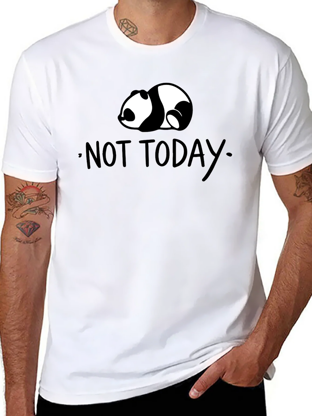 Not Today Panda T-Shirt - Lazy Day Comfort product image 7