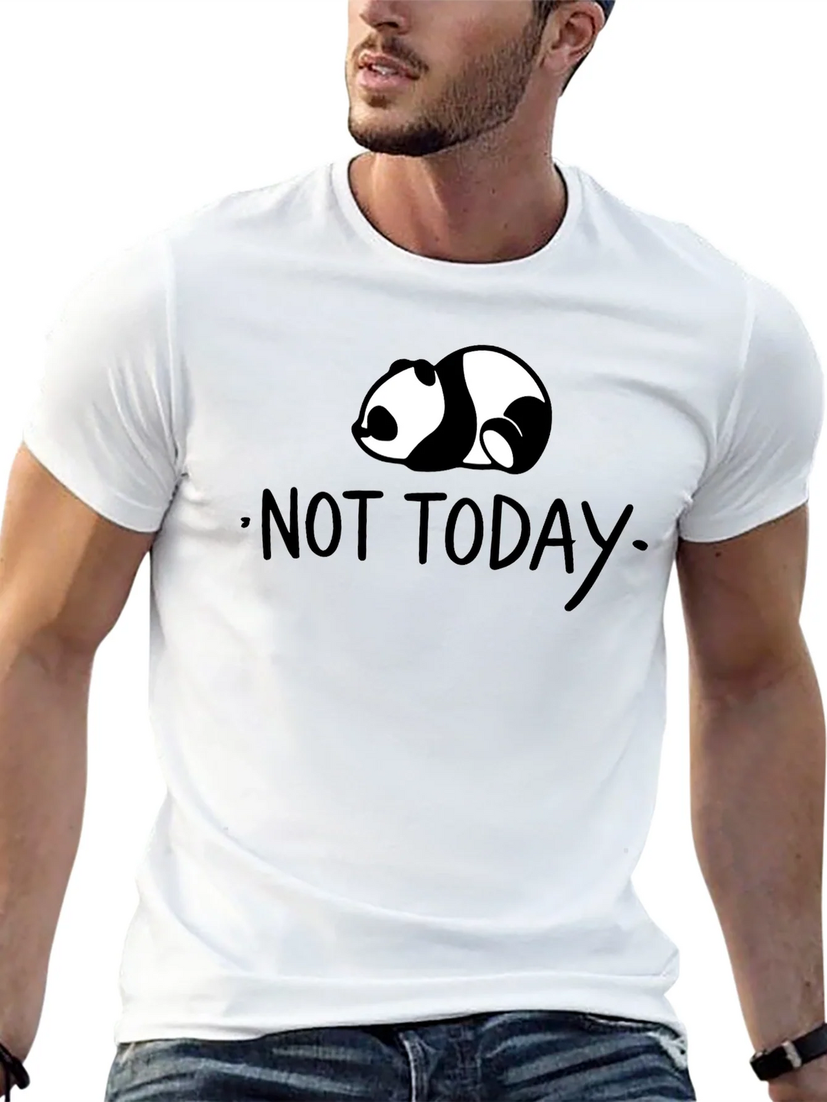 Not Today Panda T-Shirt - Lazy Day Comfort product image 12