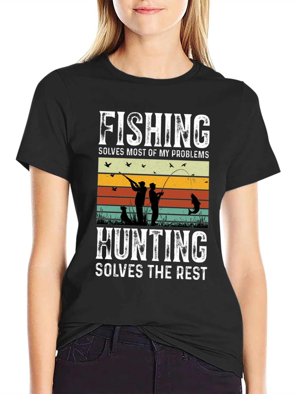 Fishing & Hunting Graphic T-Shirt for Outdoorsmen product image 2