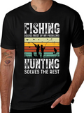 Fishing & Hunting Graphic T-Shirt for Outdoorsmen product image 1