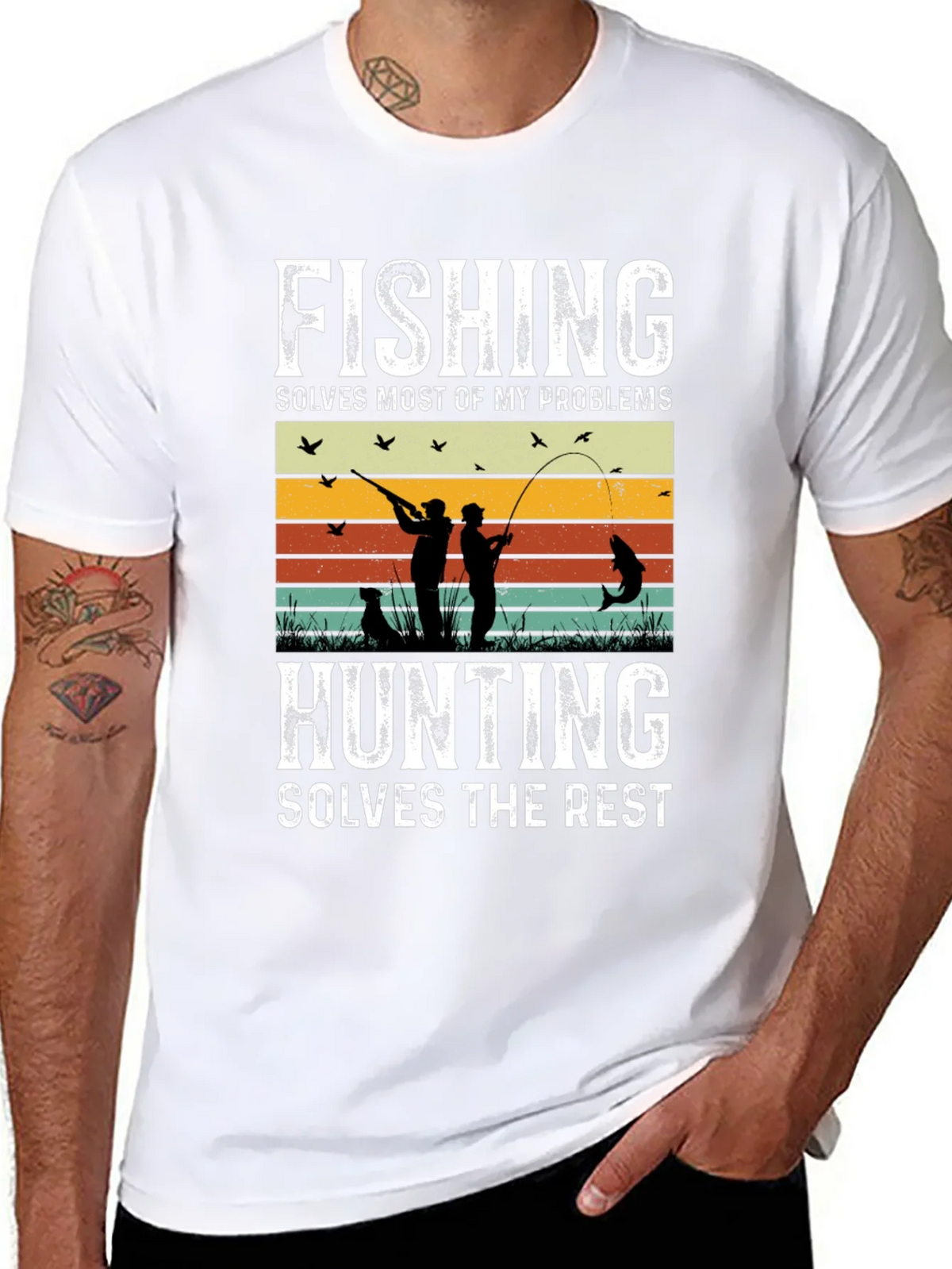 Fishing & Hunting Graphic T-Shirt for Outdoorsmen product image 7
