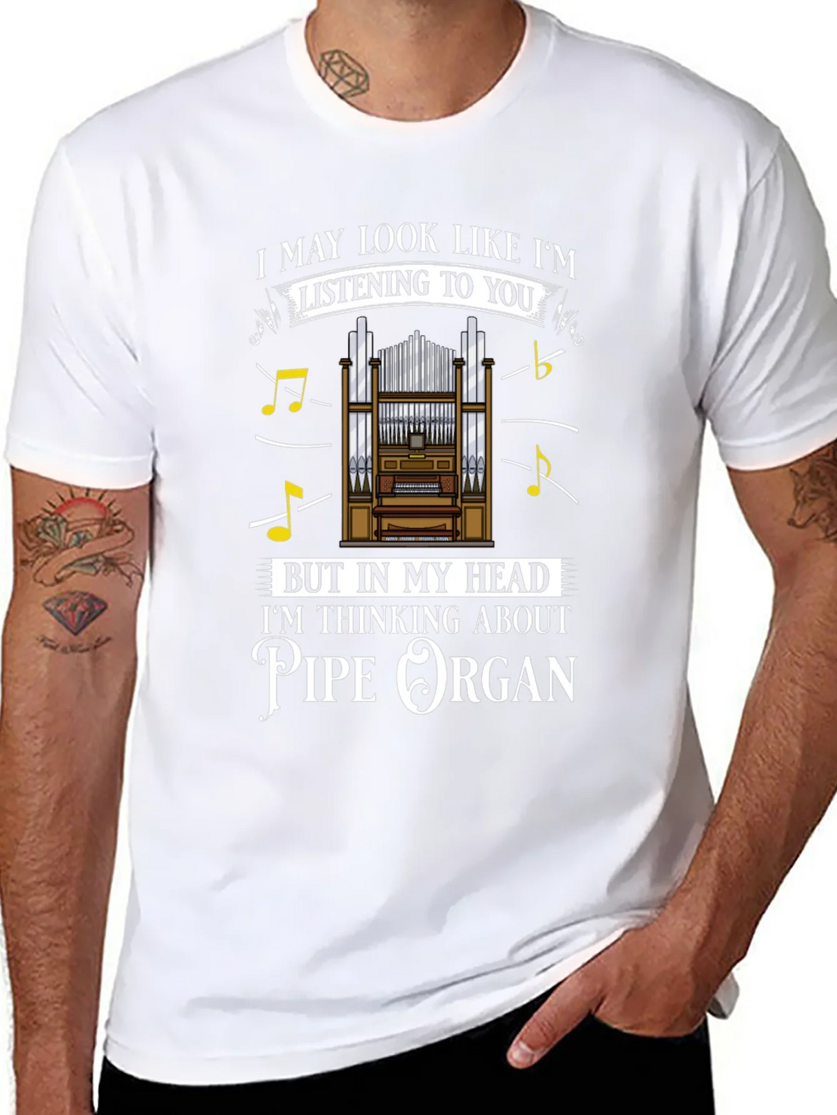 Pipe Organ T-Shirt - Musicians Humor Tee product image 6