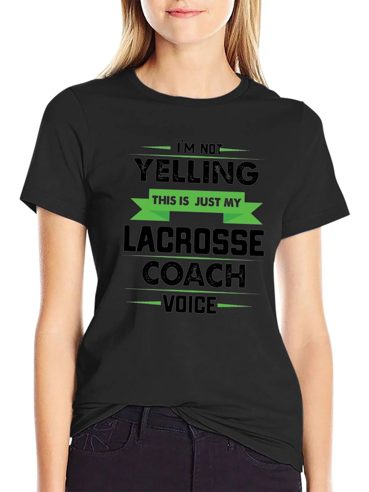 Lacrosse Coach Voice T-Shirt Funny Gift Idea product image 2