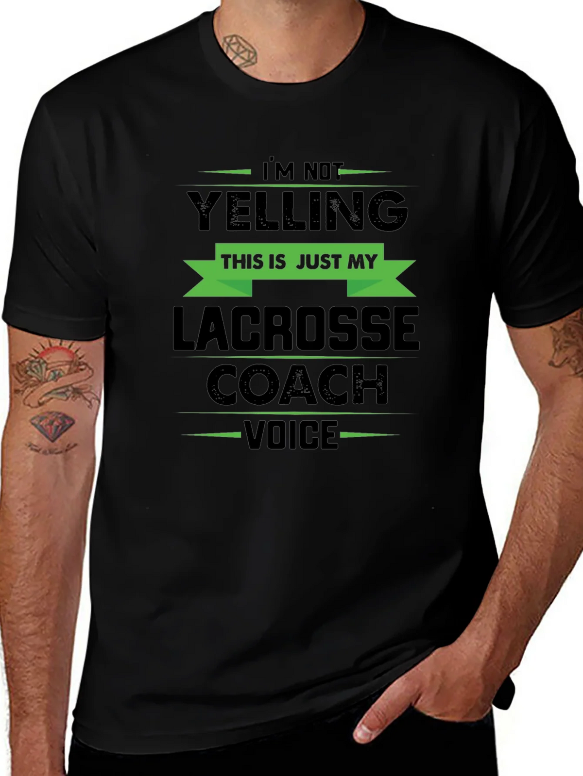 Lacrosse Coach Voice T-Shirt Funny Gift Idea product image 1
