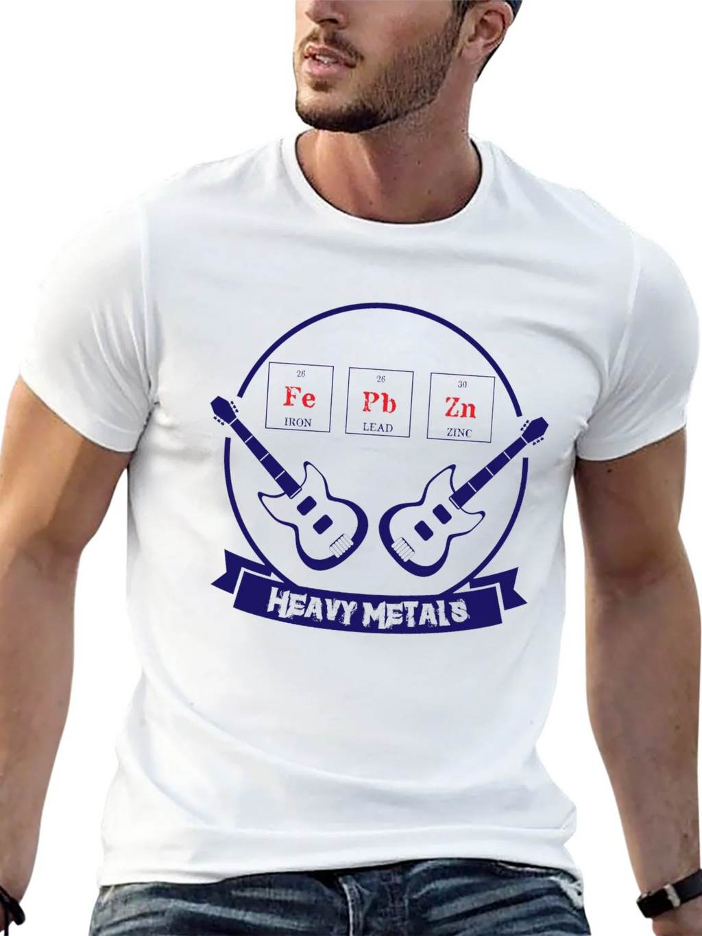 Heavy Metals T-Shirt Periodic Table Guitar Design product image 10
