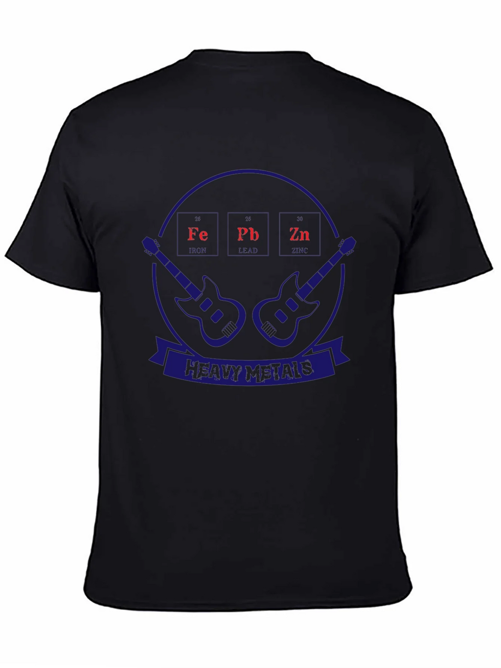 Heavy Metals T-Shirt Periodic Table Guitar Design product image 2