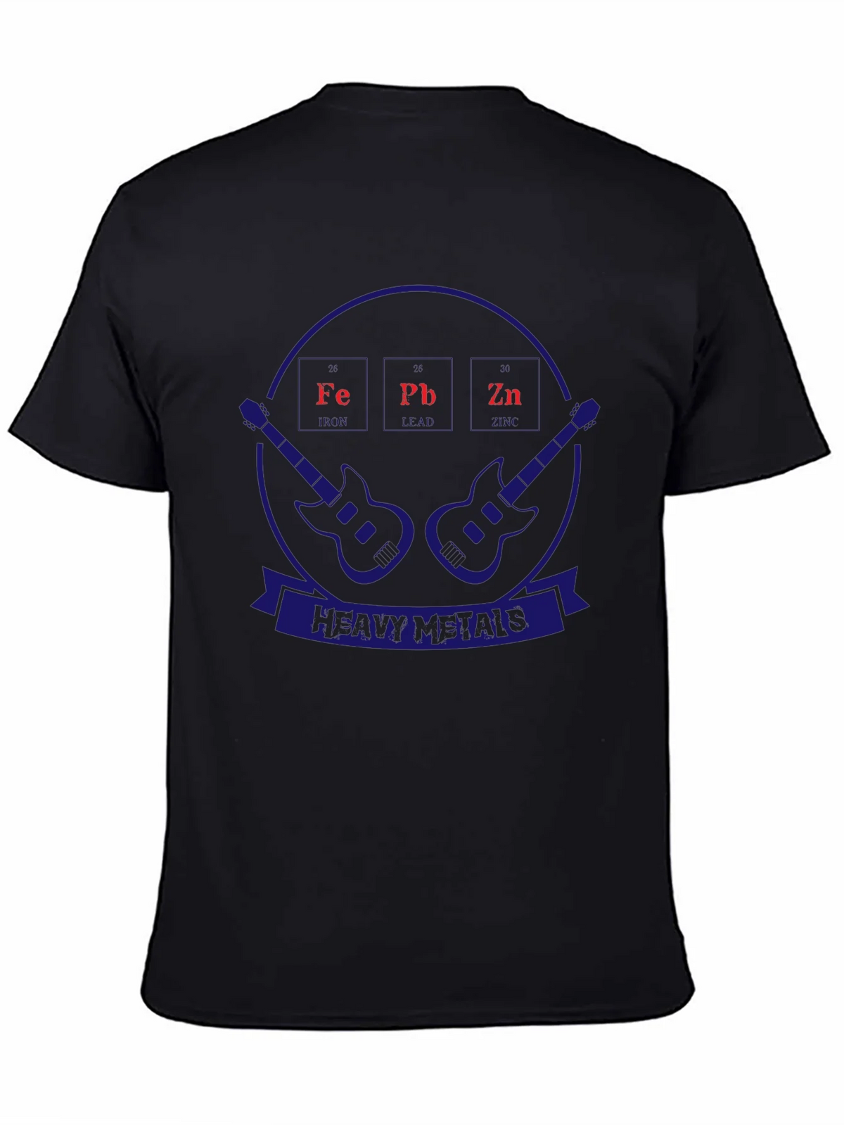 Heavy Metals T-Shirt Periodic Table Guitar Design product image 2