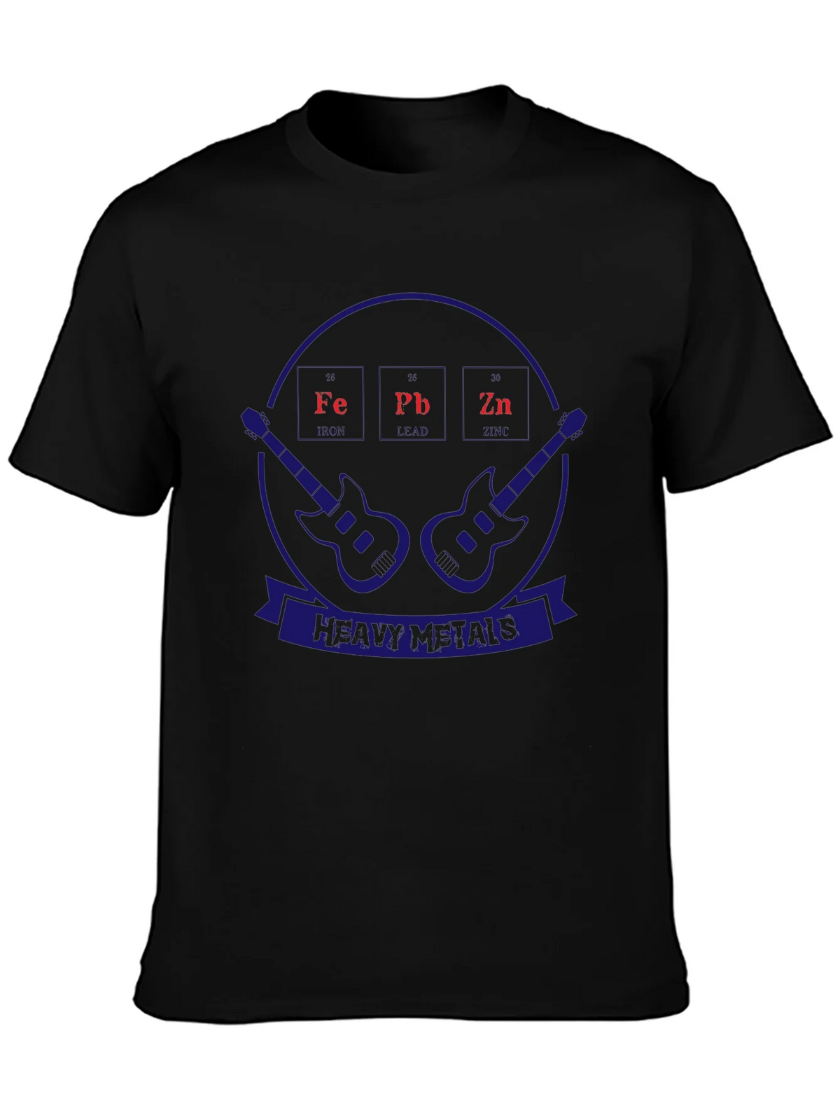 Heavy Metals T-Shirt Periodic Table Guitar Design product image 1