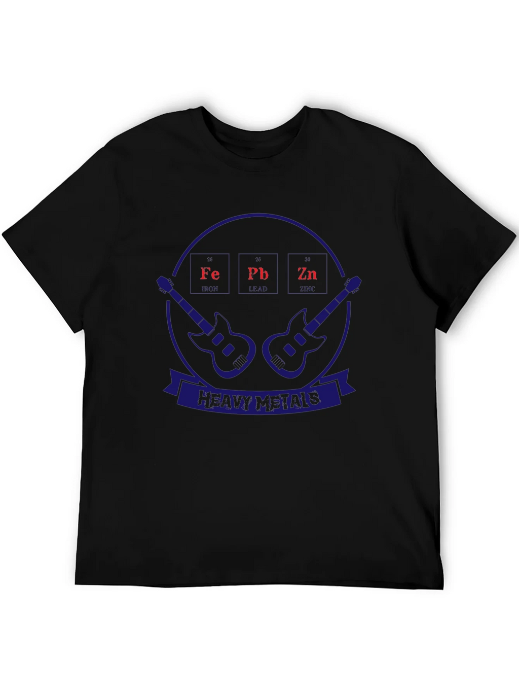 Heavy Metals T-Shirt Periodic Table Guitar Design product image 3