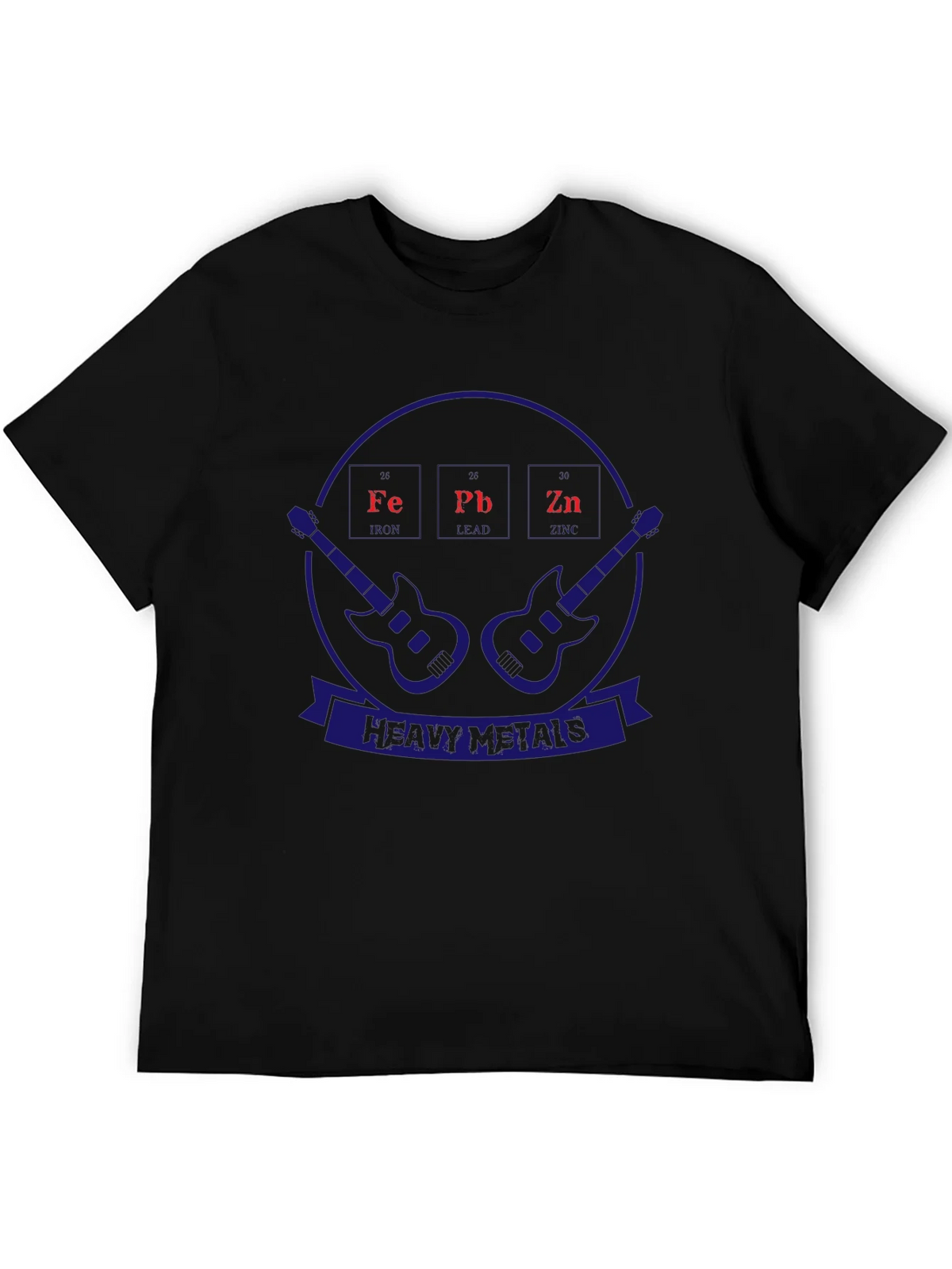 Heavy Metals T-Shirt Periodic Table Guitar Design product image 3