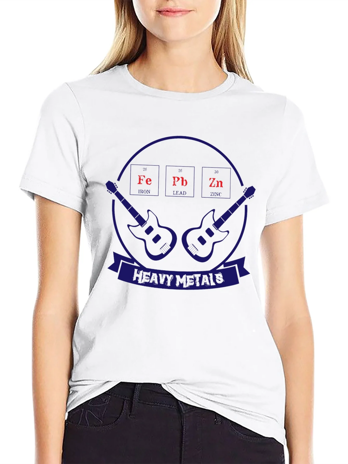 Heavy Metals T-Shirt Periodic Table Guitar Design product image 6