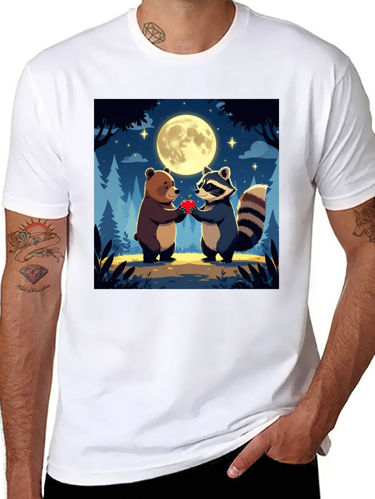 Bear & Raccoon Love T-Shirt product image 7