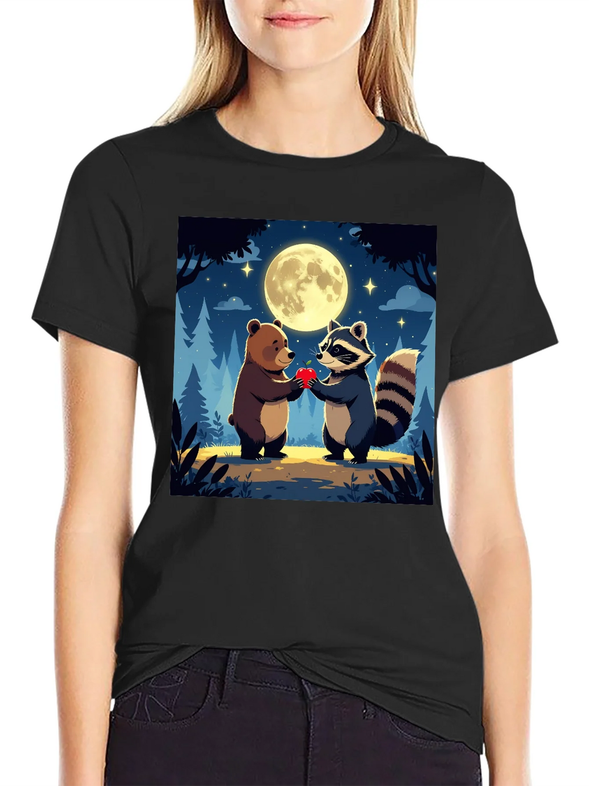 Bear & Raccoon Love T-Shirt product image 2