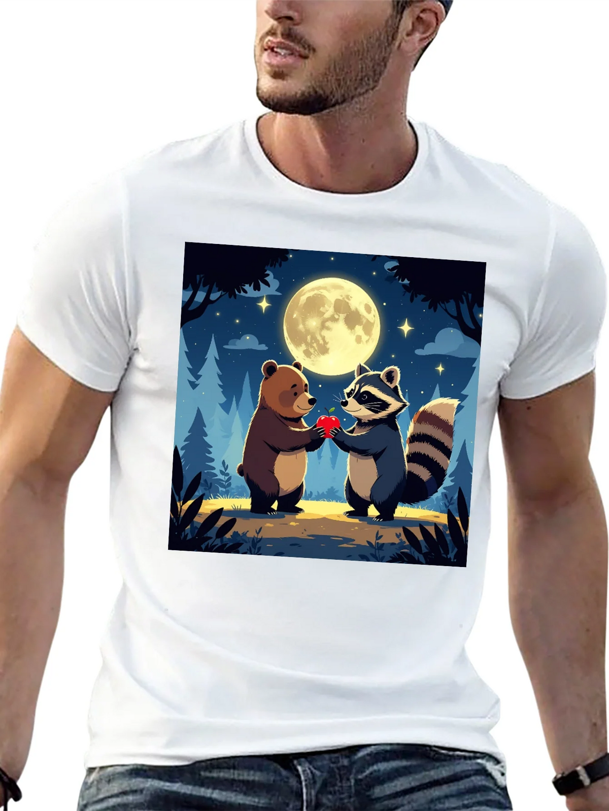 Bear & Raccoon Love T-Shirt product image 12