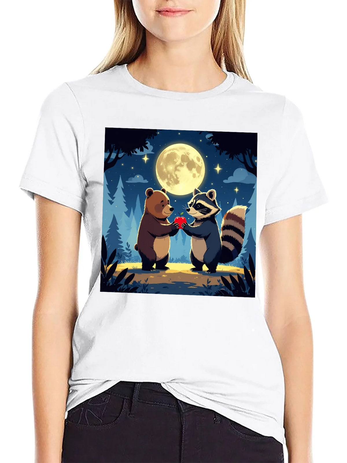 Bear & Raccoon Love T-Shirt product image 8